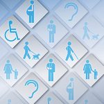 Accessibility icons for Ocean County website designer